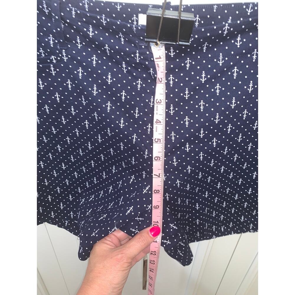 Talbots Women's Petite Size‎ 14P Navy Anchor Print Bermuda Shorts - Picture 8 of 8